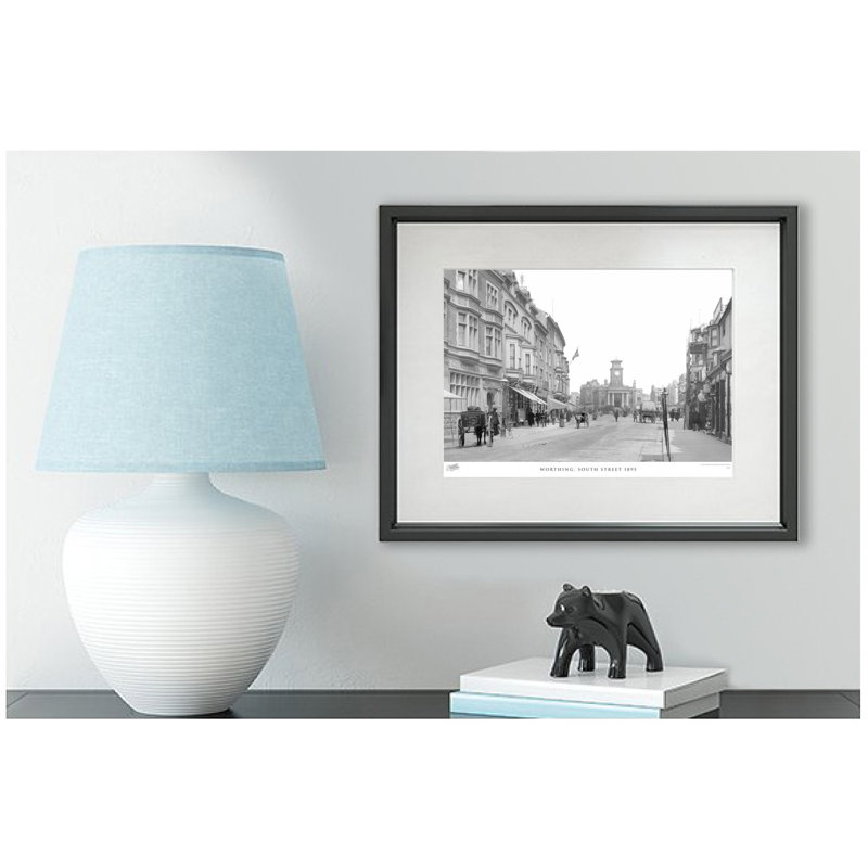 Worthing, South Street 1895 by Francis Frith - Single Picture Frame Print, 45cm H x 60cm W x 2.3cm D