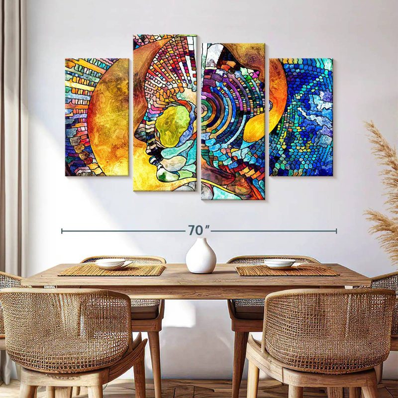 Avery Stained Glass Abstract Figure