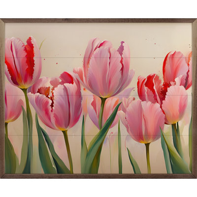 Pink Tulips White