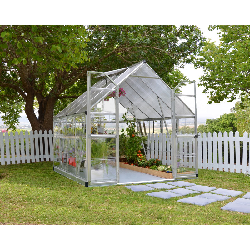Balance 8 Ft W x 8 Ft D Greenhouse, White