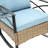 Outdoor Rocking Chair With Table - Grey, Metal & , Relaxing Seating, Easy Assembly, For Living Room Grey Chairs Construction, Relaxing, To Shift, And Soundproof Feature