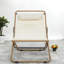 Chaises de patio réglables réglables, ensemble rotatif moderne en acier 2 pièces