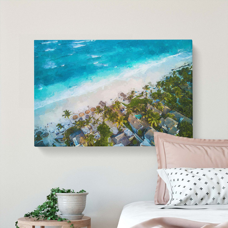 Washed Up In Tulum Mexico In Abstract - Wrapped Canvas, 50cm H x 76cm W x 3cm D