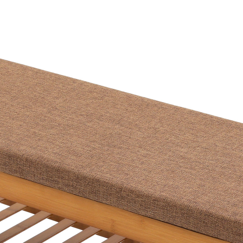 Entryway Shoe Rack Bench, Shoe Organizer Shelf With Padded Seat