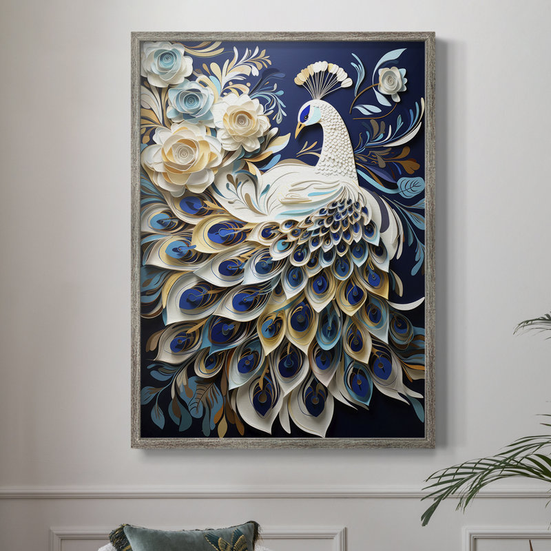 ANIMALS Series CCXXIII Framed Print - Solid Wood, 11" H x 9" W