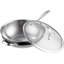 Poêle à wok standard en acier inoxydable 12 po Cooky de Cooks