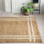 Jorgie Geometric Hand-Knotted Jute Area Rug in Khaki-1328442894