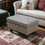Banc de rangement avec repose-pieds et commode pour canapé-lit-126242961