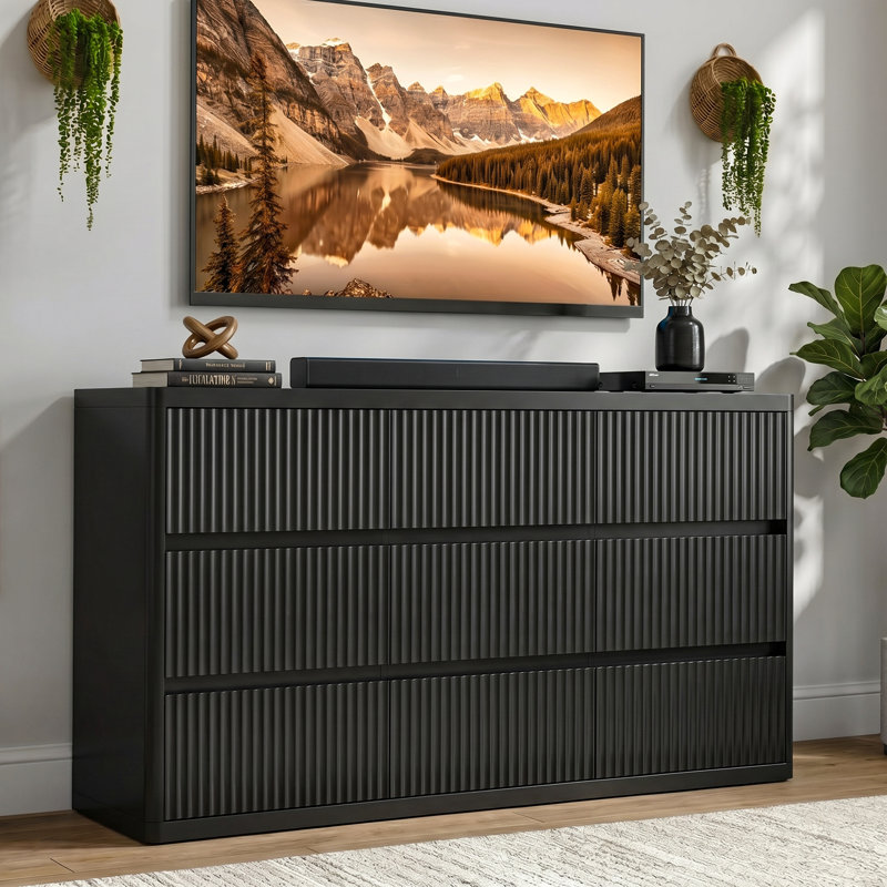  Commode 57 po 57 po, Noir