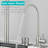 Brushed Nickel 31.5" Flying Rain Stainless Steel Waterfall Kitchen Sink with Faucet Single Bowl