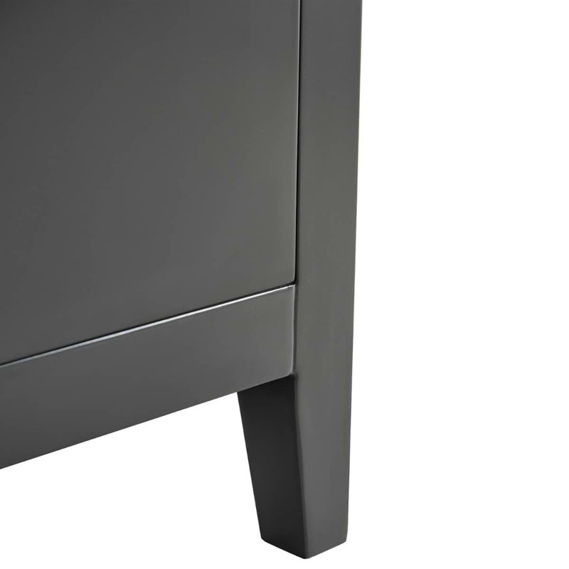 Iconic 36" Freestanding Standard Single Bathroom Vanity with Top, Black, Gold
