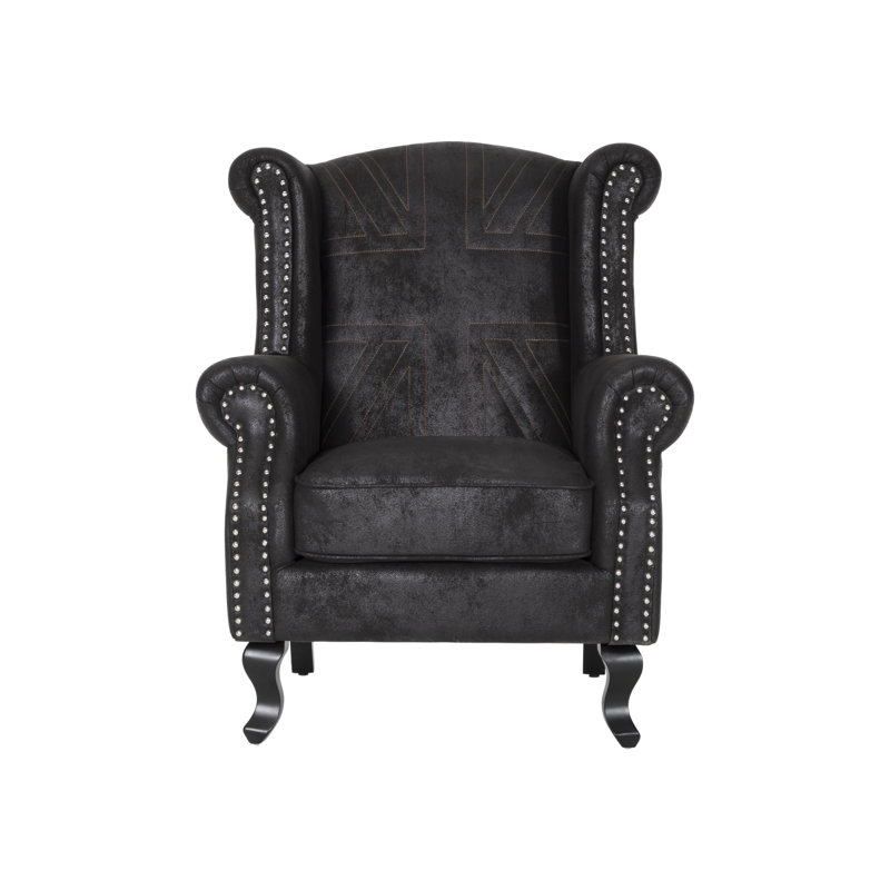Britannia Pastoria Wingback Chair, Black