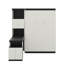 Lit escamotable double avec bureau et armoires