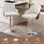 Bar Stools Set Of 4, Upholstered Swivel Barstools, Adjustable Counter Height With Armrest-1169040783