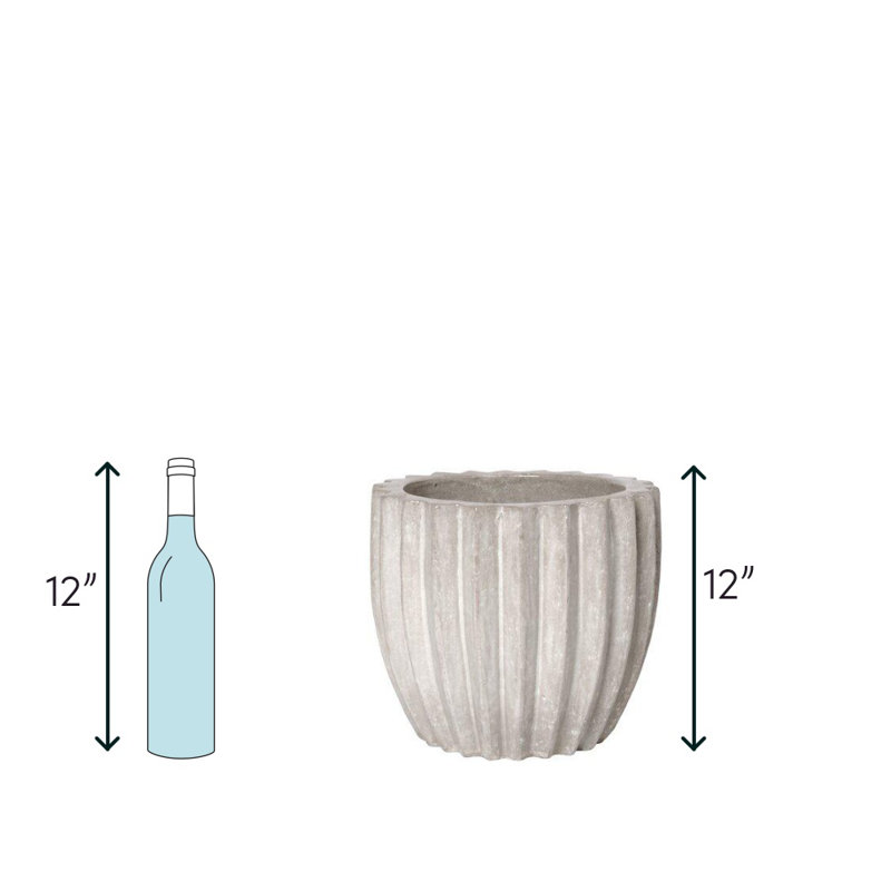 Pot de fleurs en céramique kahrama, H 12 po x l 12,5 po x P 12,5 po