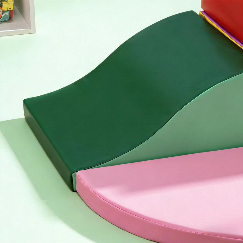 Ensemble de blocs d'escalade en mousse 6 pièces pour tout-petits, jeu d'escalade intérieur avec escaliers, rampe et tapis