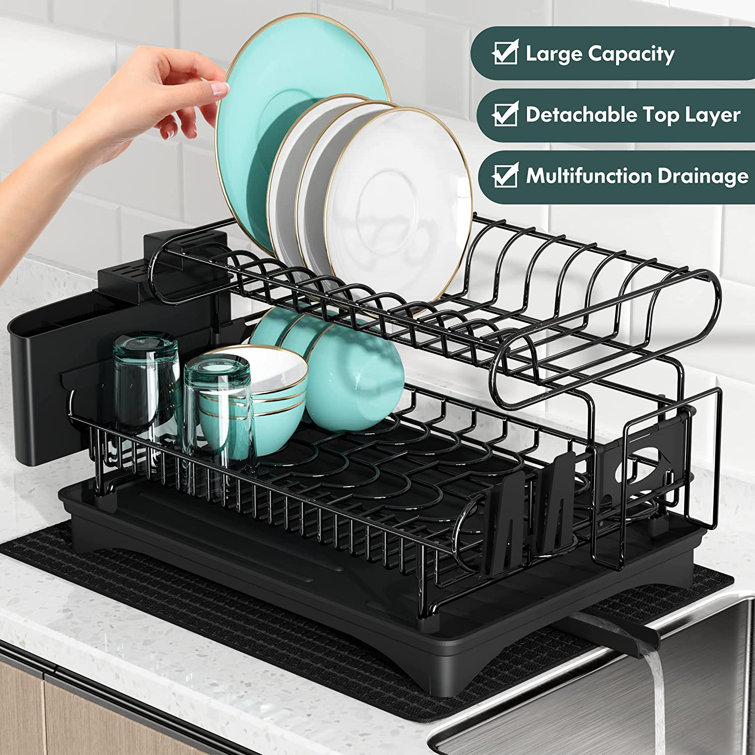 Rebrilliant Lorang Metal 2 Tier Dish Rack