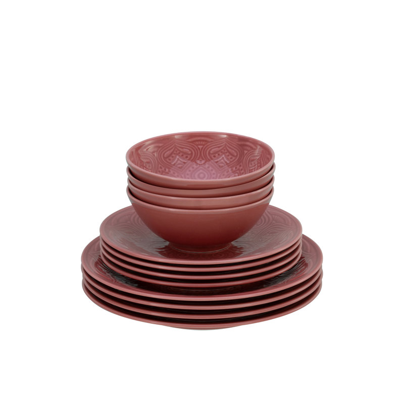 Piece Porcelain China Dinnerware Set - Service for 4