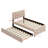 Upholstered Platform Bed With Trundle-1619299393
