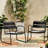 Chair In Matte Black, Iron Crafted For Backyard & Patio, 26.34"w X 24.72"h, 13.65 Lb Patio - Black Iron, 24.41"d 26.34"w,