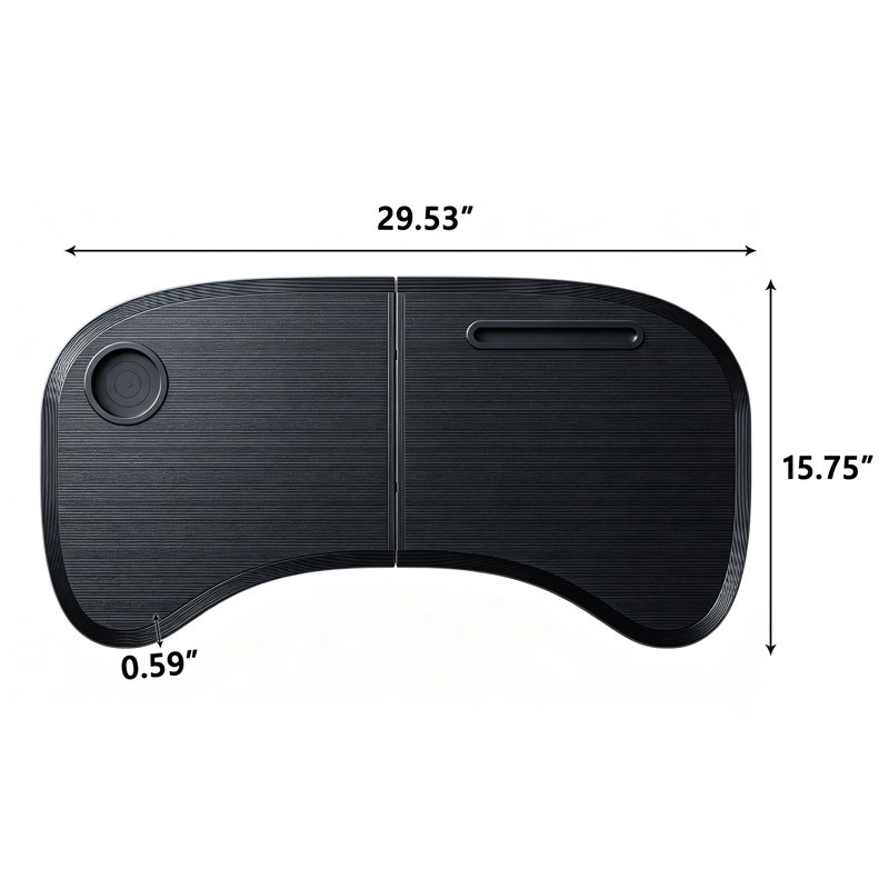 Foldable Car Front Seat Table, Portable Multifunctional Auto Tray Table for Eating, Working and Travel Storage