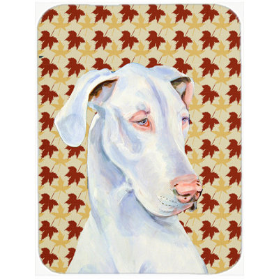 East Urban Home Great Dane Portrait Glass Cutting Board