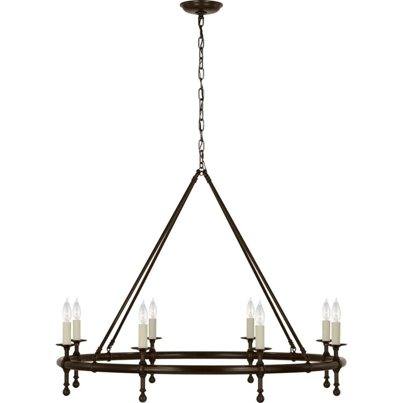 Classic 8 - Light LED Chandelier, Bronze