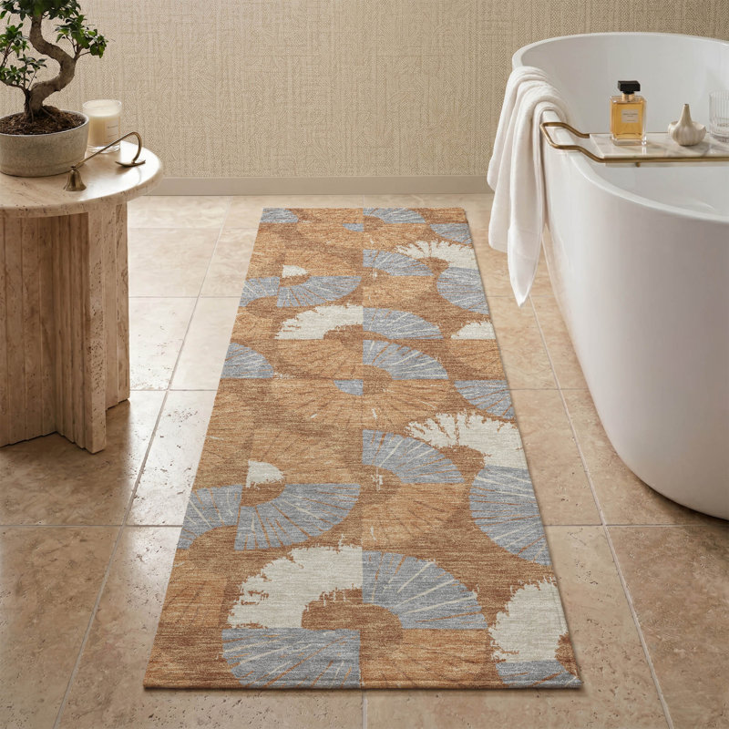 Tapis spiralé Premium lavable à la machine AMF2462 Mayfield, Paprika, 2'3" x 7'6" Runner