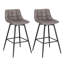 Upholstered Counter Stool with Metal Frame-61601234-135456942