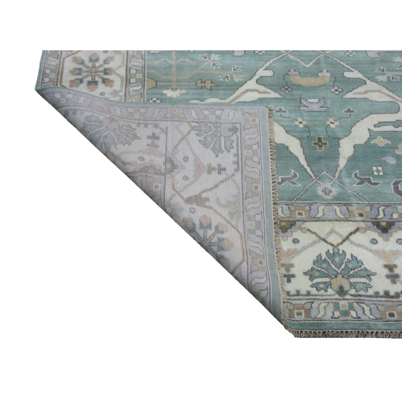 Tapis vert 9 x 12 Oushak