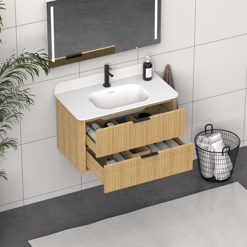Meuble-lavabo de qualité supérieure avec rangement, 36"