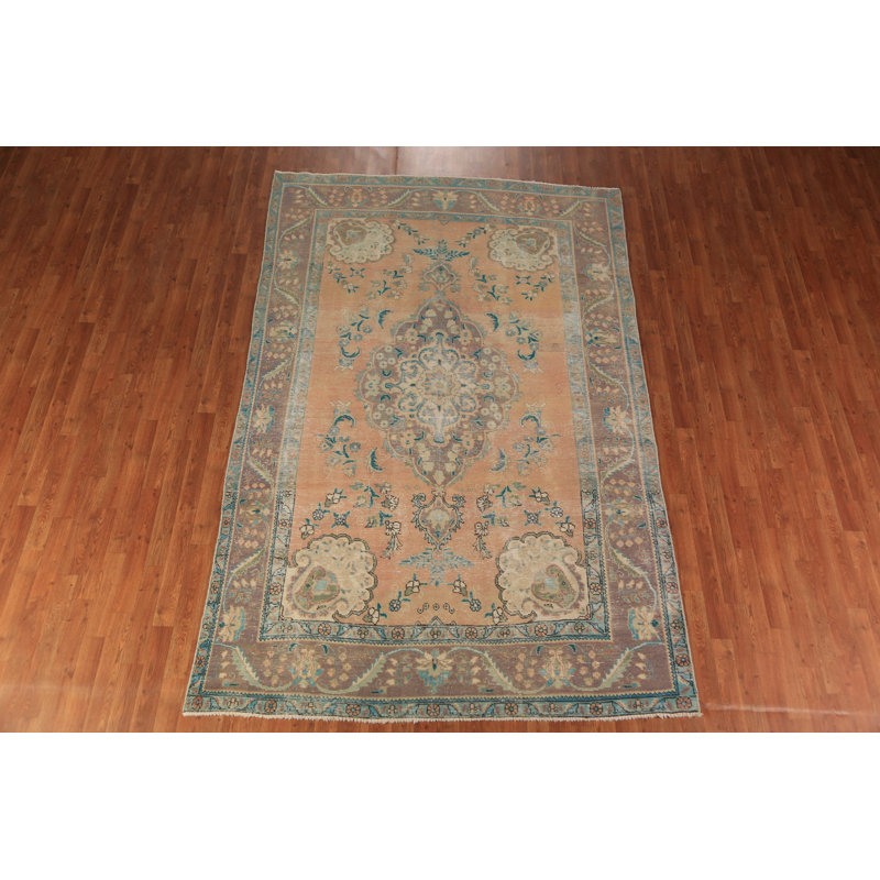 Tapis traditionnel rétro en laine 6 x 10