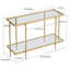 Modern Console Table with 2-Tier Open Storage Shelf
