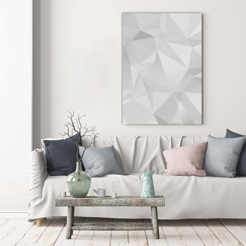 Abstraction Triangles - Wrapped Canvas Print