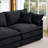 4-Seater Comfy Cloud Couches With Movable Ottoman-595626607