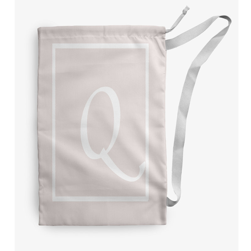 Sac à linge Monogram, Moyen (H 36 po x l 28 po), Rose