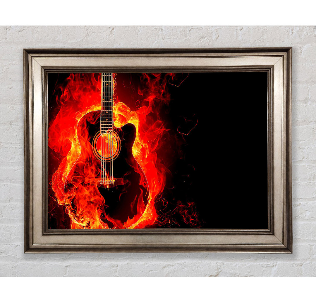 Gitarrenflamme - Druck