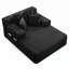 Canapé-lit convertible avec poche de rangement et coussins, 54 po de largeur-131249720