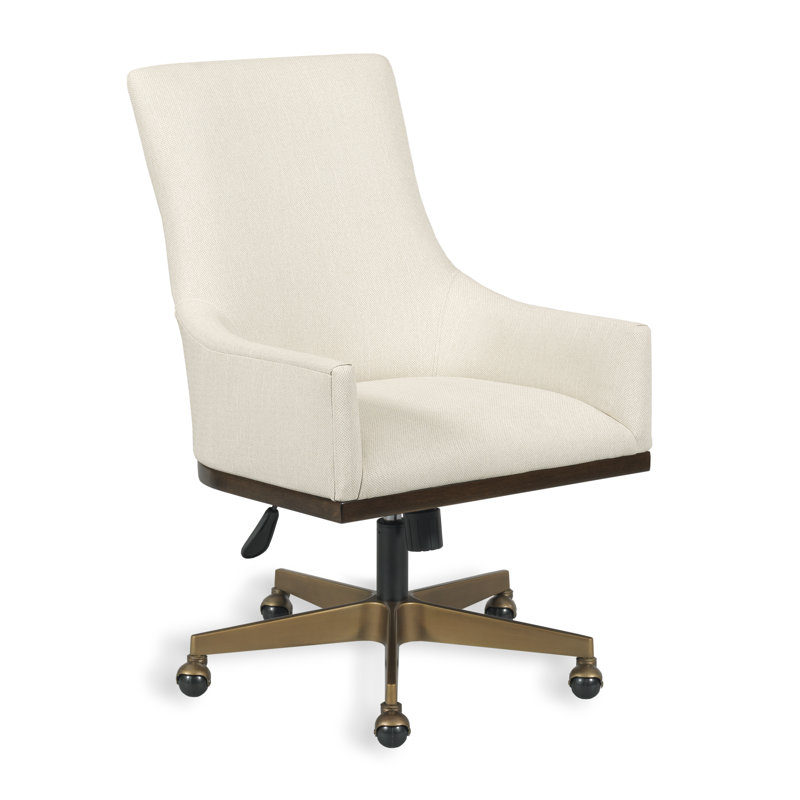 Dinah Desk Chair, Vinyl Ecosense Vanilla