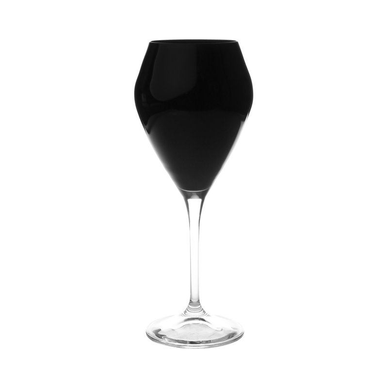 Desilva White Wine Glass Set, Noir, 15 oz