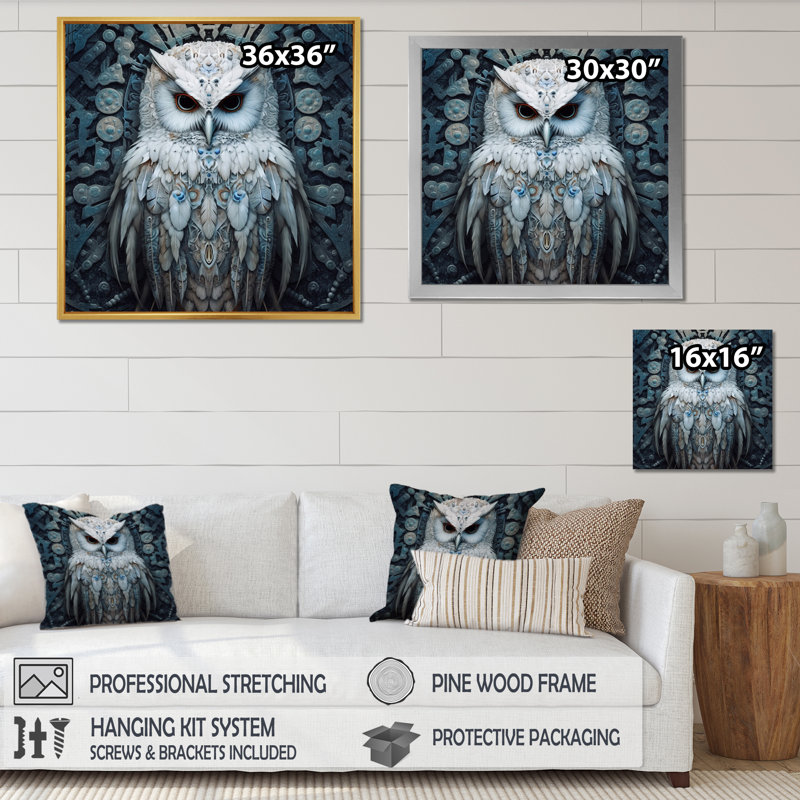 Epperly sur toile, Cadre flottant doré, H 16 po x l 16 po x P 1 po