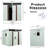 White 6Ft X 5Ft Outdoor Metal Storage Shed With Foundation, Galvanized Iron Structure For Long-Term Durability, - Panels, Sliding Door & Padlock, Transparent Top Plate, Simple Assembly Process In-125340167