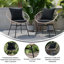 Chaise de patio moderne avec coussins Harleysville-1973885483