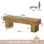 Banc d'intérieur en bois de 63 pouces de style campagnard pour entrée, chambre à coucher-635376444