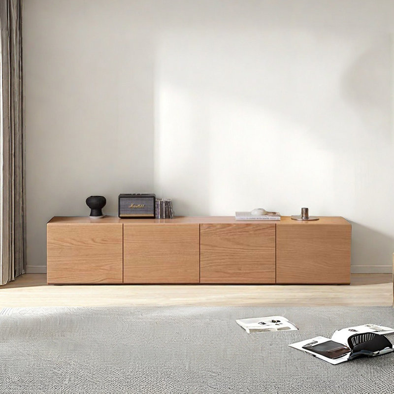 Oak Wood TV Stand, 78.74"