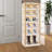 Foldable Rectangular Freestanding Shoe Cabinet With Wheels-578620391