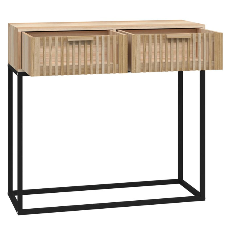 Lisha 80cm Console Table, Black