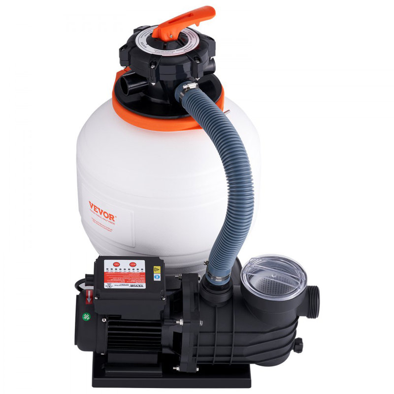 Pompe à sable pour piscine hors terre, 14 pouces, 3000 GPH, 3/4 HP