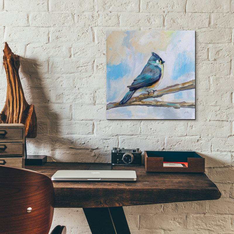«Titmouse» par Jeanette Vertentes, H 12 po x l 12 po x P 0,13 po