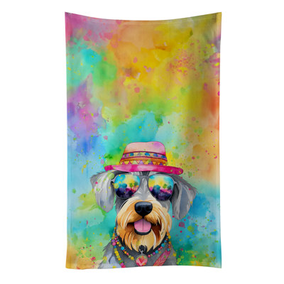 Serviette de cuisine Schnauzer Hippie Dawg